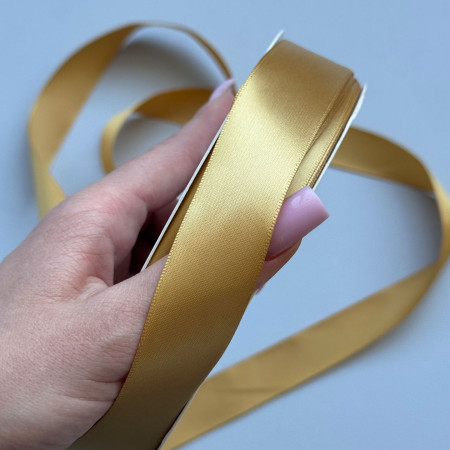 Лента атлас Ding Xin 2.5 см - #0694(1030) Golden Glow